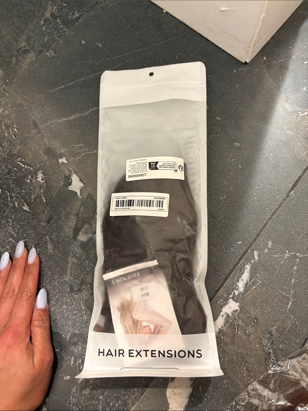Hair Extensions - chocolate brown clip in